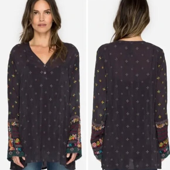 Johnny Was Petite Simple All Over Tunic - Picture 1 of 13